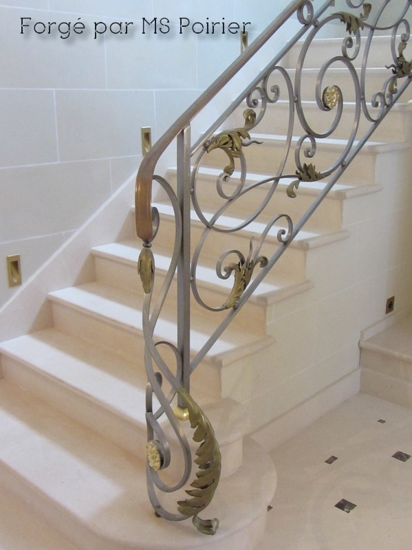 Rampe d'escalier d'intérieur de prestige